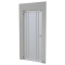Aluminum construction protection door | installation dimension width: 842 - 1086 mm, | passage: 710 x 1920 mm